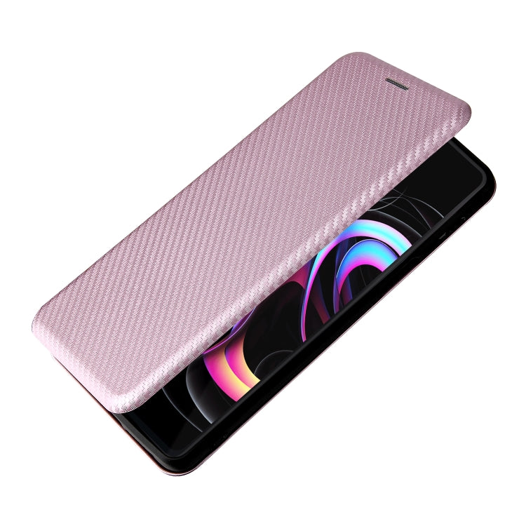 For Motorola Edge 20 Pro Carbon Fiber Texture Horizontal Flip TPU + PC + PU Leather Case with Card Slot