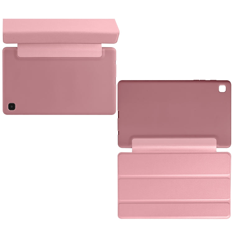For Samsung Galaxy Tab A7 Lite T225 3-folding Horizontal Flip Honeycomb TPU Shockproof + PU Leather Case with Holder