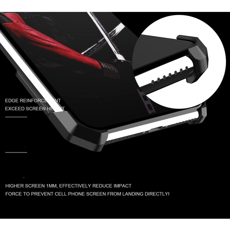 For iPhone XR Hero Series Anti-fall Wear-resistant Metal Protective Case with Bracket
