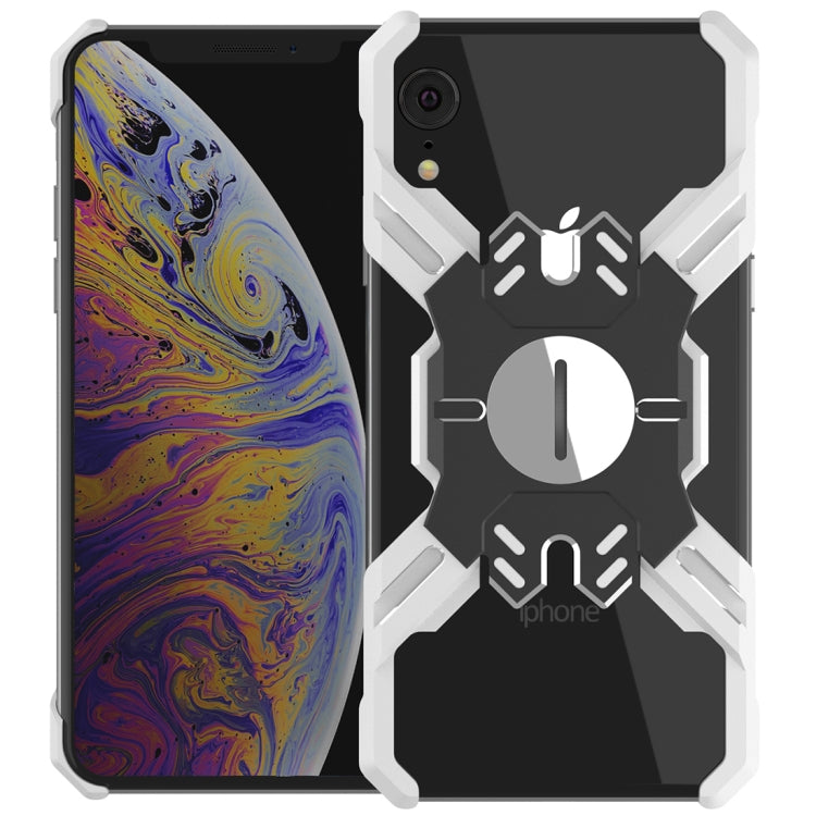 For iPhone XR Hero Series Anti-fall Wear-resistant Metal Protective Case with Bracket