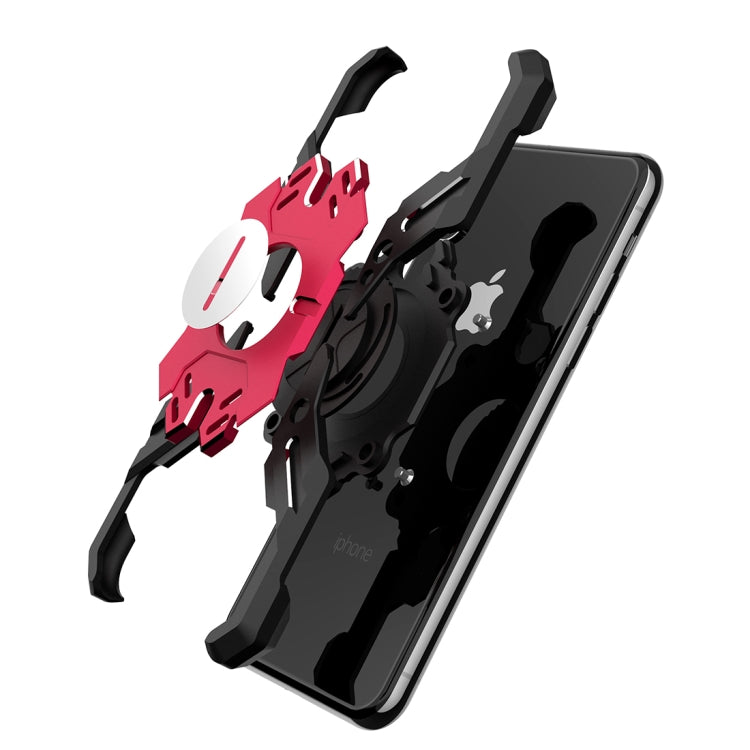 For iPhone XR Hero Series Anti-fall Wear-resistant Metal Protective Case with Bracket