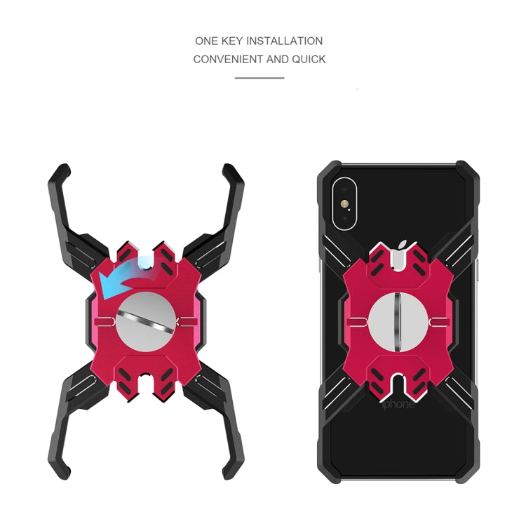 For iPhone XR Hero Series Anti-fall Wear-resistant Metal Protective Case with Bracket