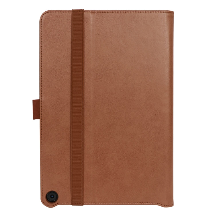 For Amazon Kindle Fire HD 10/HD 10 Plus 2021 Retro Texture PU Leather Horizontal Flip Leather Case with Holder & 2 Card Slots & Hand Strap & Sleep / Wake-up Function