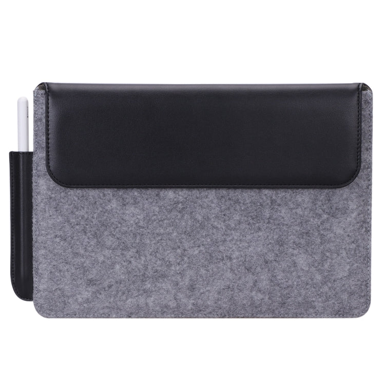 For reMarkable 2 10.3 inch 2020 PU + Felt Material Vertical Flip Briefcase with Pencil Case & Wallet