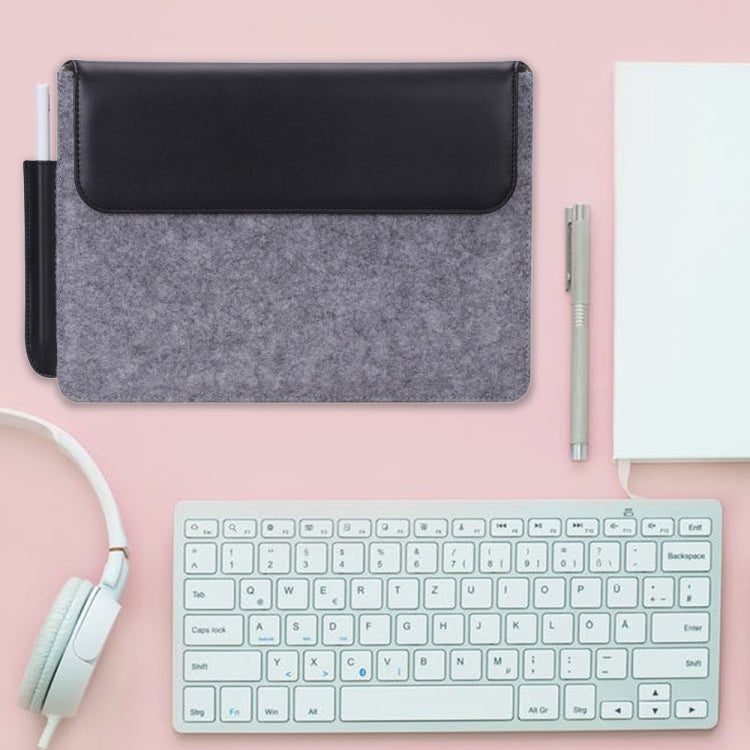 For reMarkable 2 10.3 inch 2020 PU + Felt Material Vertical Flip Briefcase with Pencil Case & Wallet