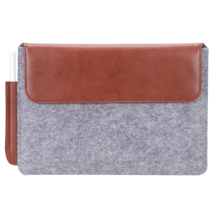 For reMarkable 2 10.3 inch 2020 PU + Felt Material Vertical Flip Briefcase with Pencil Case & Wallet