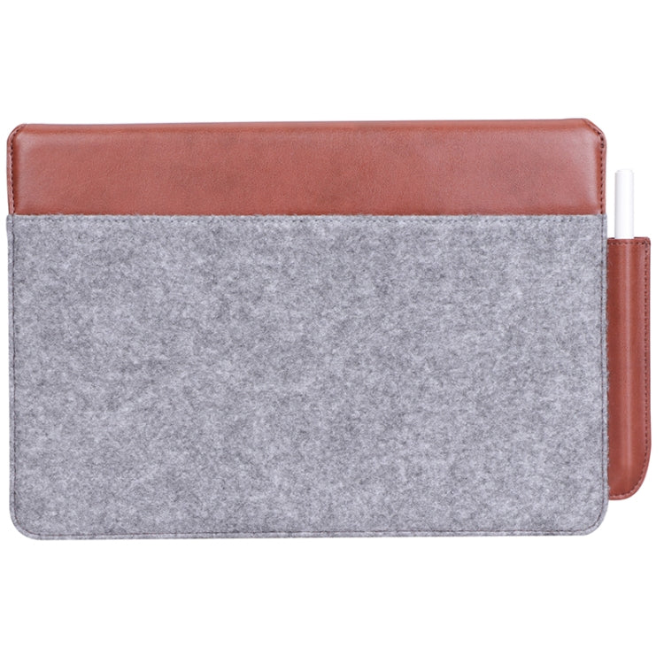 For reMarkable 2 10.3 inch 2020 PU + Felt Material Vertical Flip Briefcase with Pencil Case & Wallet