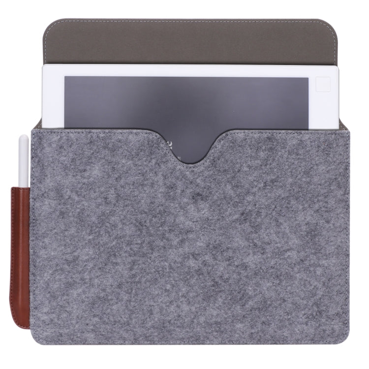 For reMarkable 2 10.3 inch 2020 PU + Felt Material Vertical Flip Briefcase with Pencil Case & Wallet