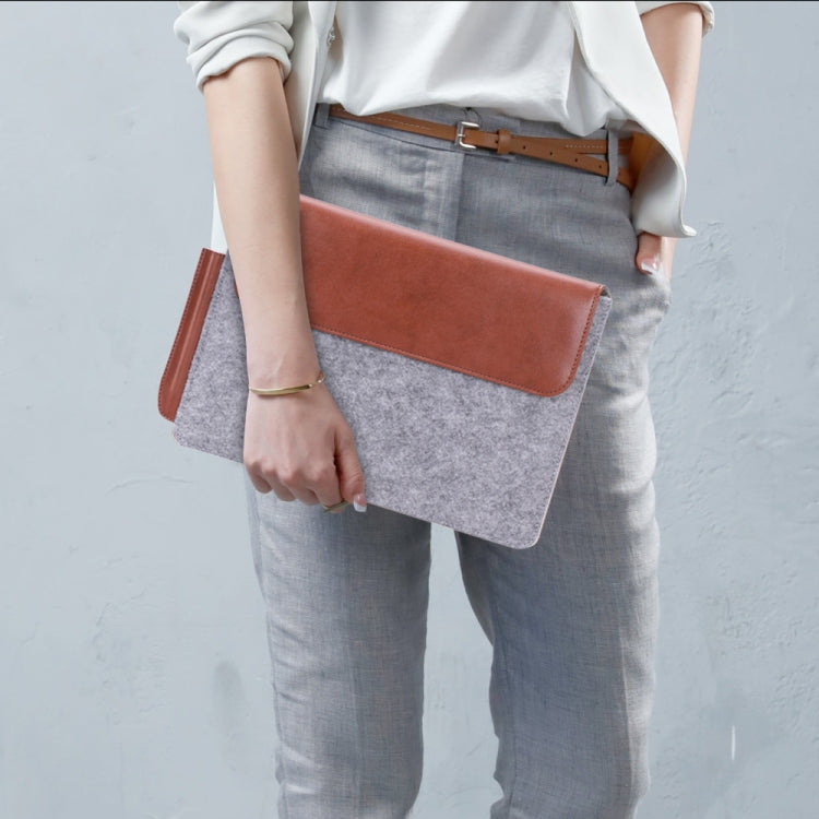 For reMarkable 2 10.3 inch 2020 PU + Felt Material Vertical Flip Briefcase with Pencil Case & Wallet