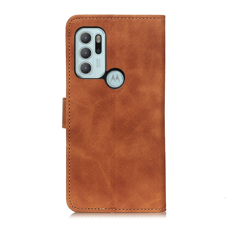 For Motorola Moto G60S KHAZNEH Retro Texture Horizontal Flip Leather Case with Holder & Card Slots & Wallet