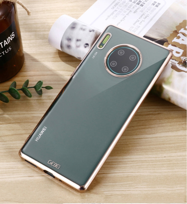 For Huawei Mate 30 Pro GEBEI Plating TPU Shockproof Protective Case