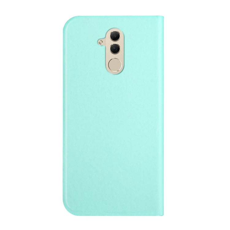 For Huawei Mate 20 Lite 3-Folding Ultrathin Skin Feel Magnetic Solid Color Horizontal Flip Leather Case with Holder
