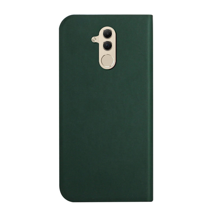 For Huawei Mate 20 Lite 3-Folding Ultrathin Skin Feel Magnetic Solid Color Horizontal Flip Leather Case with Holder