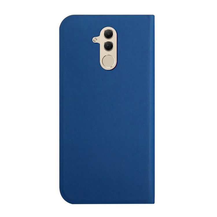 For Huawei Mate 20 Lite 3-Folding Ultrathin Skin Feel Magnetic Solid Color Horizontal Flip Leather Case with Holder
