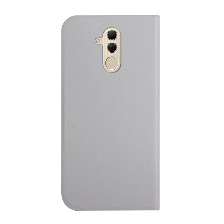 For Huawei Mate 20 Lite 3-Folding Ultrathin Skin Feel Magnetic Solid Color Horizontal Flip Leather Case with Holder