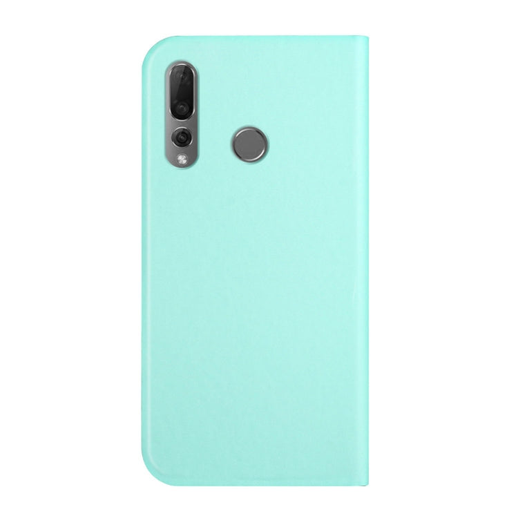 For Huawei P smart Z 3-Folding Ultrathin Skin Feel Magnetic Solid Color Horizontal Flip Leather Case with Holder