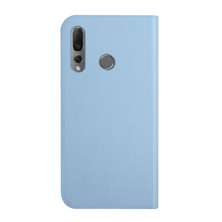 For Huawei P smart Z 3-Folding Ultrathin Skin Feel Magnetic Solid Color Horizontal Flip Leather Case with Holder