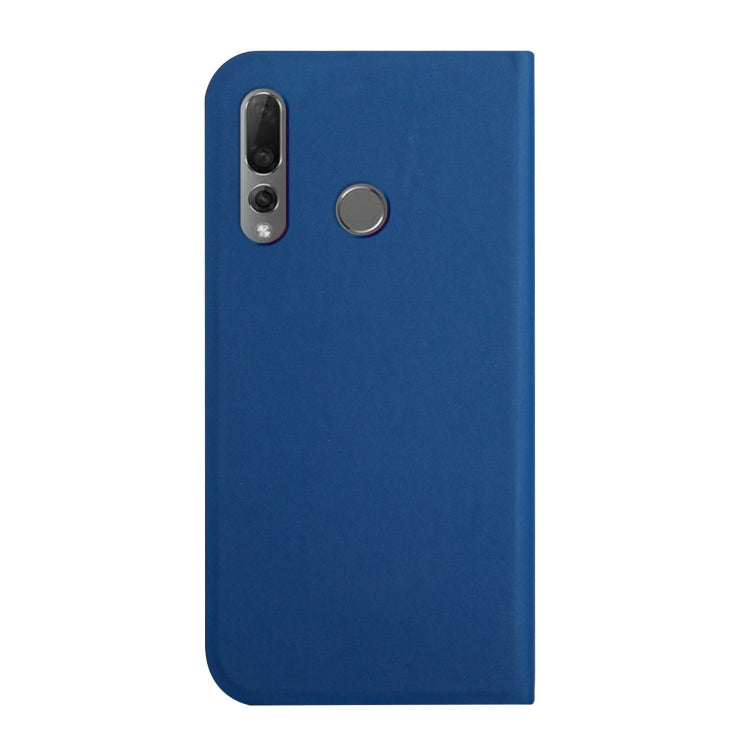 For Huawei P smart Z 3-Folding Ultrathin Skin Feel Magnetic Solid Color Horizontal Flip Leather Case with Holder