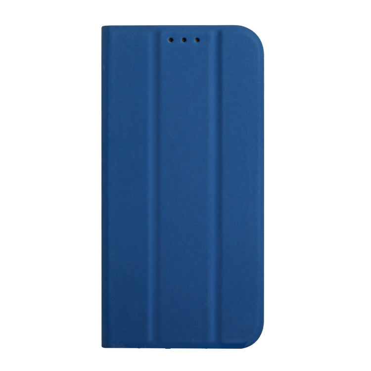 For iPhone 11 3-Folding Ultrathin Skin Feel Magnetic Solid Color Horizontal Flip Leather Case with Holder