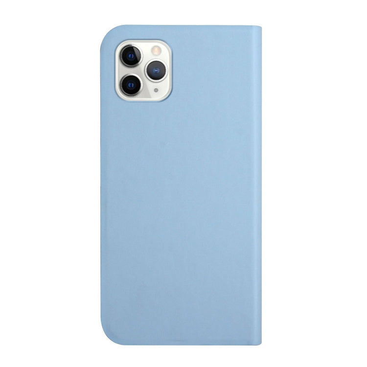 For iPhone 11 Pro 3-Folding Ultrathin Skin Feel Magnetic Solid Color Horizontal Flip Leather Case with Holder