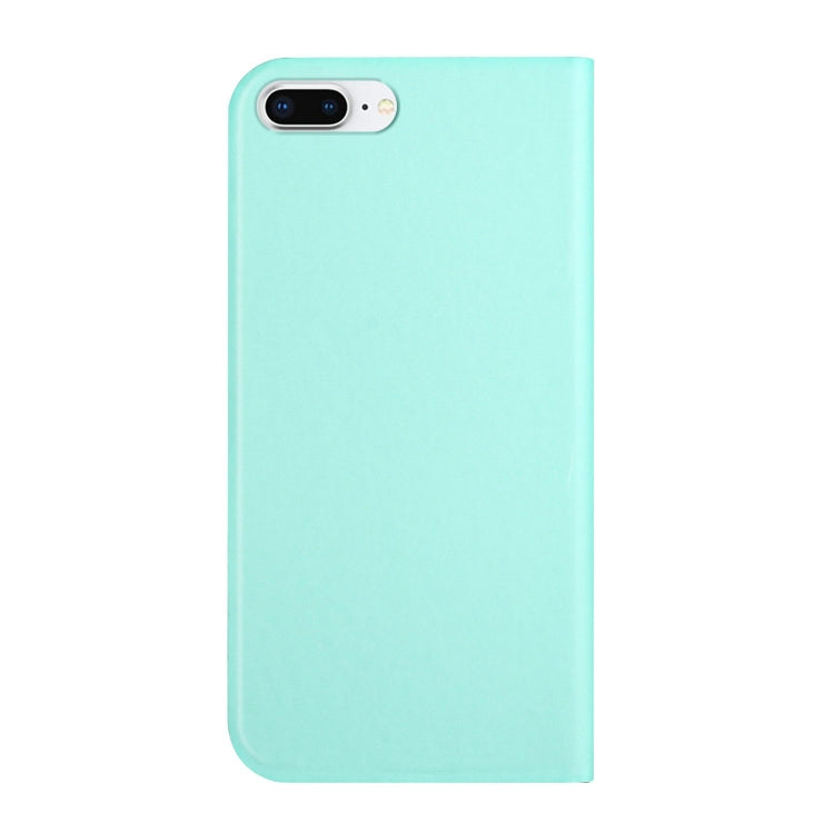 3-Folding Ultrathin Skin Feel Magnetic Solid Color Horizontal Flip Leather Case with Holder For iPhone 7 Plus / 8 Plus