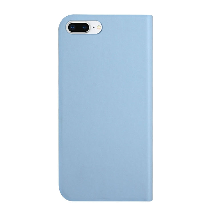 3-Folding Ultrathin Skin Feel Magnetic Solid Color Horizontal Flip Leather Case with Holder For iPhone 7 Plus / 8 Plus
