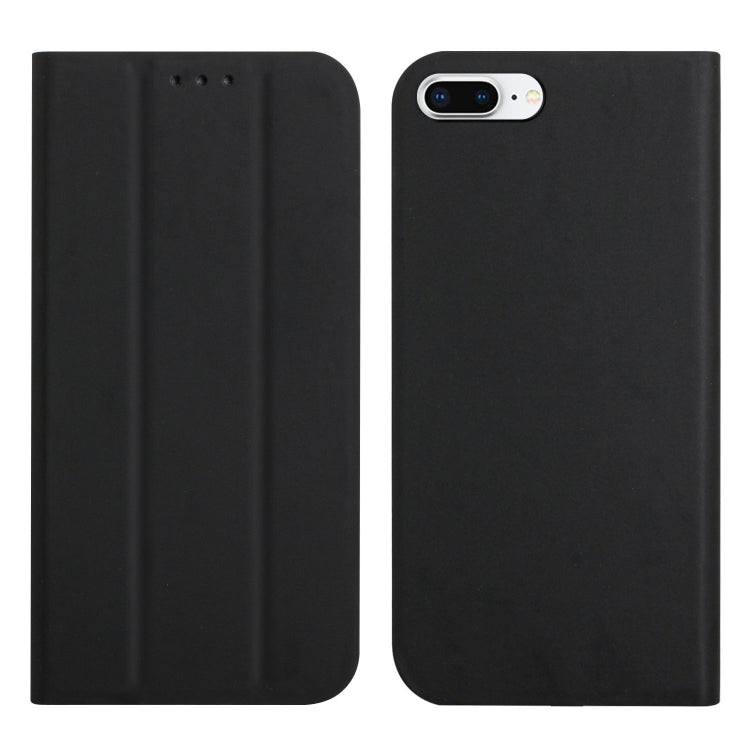 3-Folding Ultrathin Skin Feel Magnetic Solid Color Horizontal Flip Leather Case with Holder For iPhone 7 Plus / 8 Plus