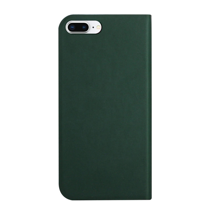 3-Folding Ultrathin Skin Feel Magnetic Solid Color Horizontal Flip Leather Case with Holder For iPhone 7 Plus / 8 Plus