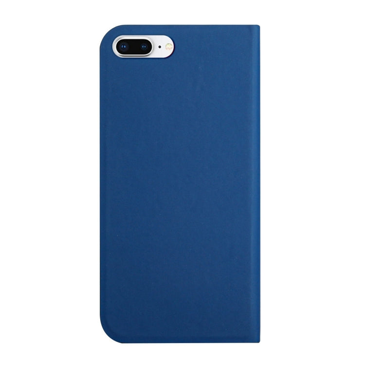 3-Folding Ultrathin Skin Feel Magnetic Solid Color Horizontal Flip Leather Case with Holder For iPhone 7 Plus / 8 Plus
