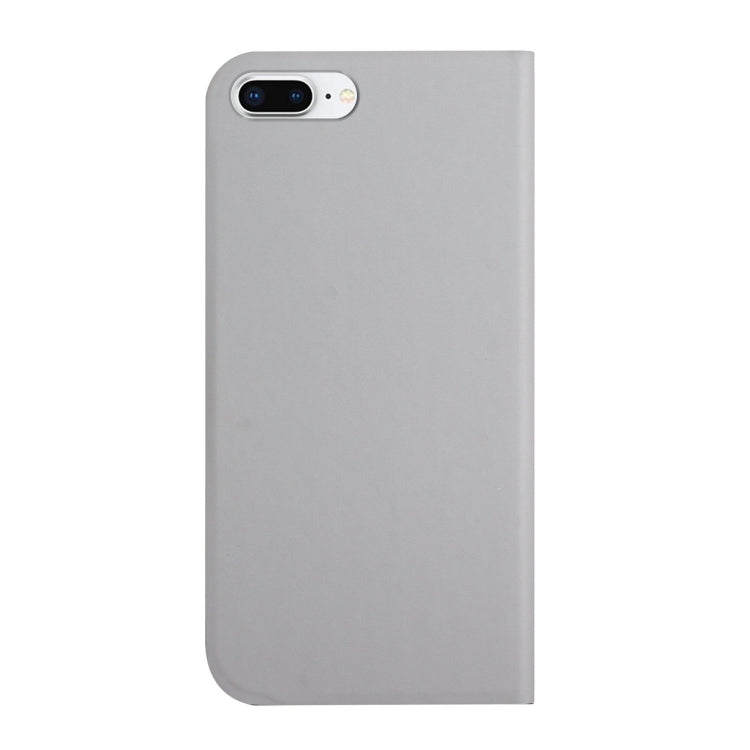 3-Folding Ultrathin Skin Feel Magnetic Solid Color Horizontal Flip Leather Case with Holder For iPhone 7 Plus / 8 Plus
