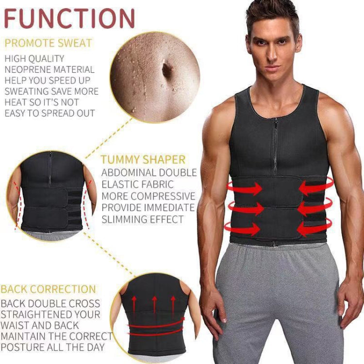 Neoprene Men Sport Body Shapers Vest Waist Body Shaping Corset, Size: