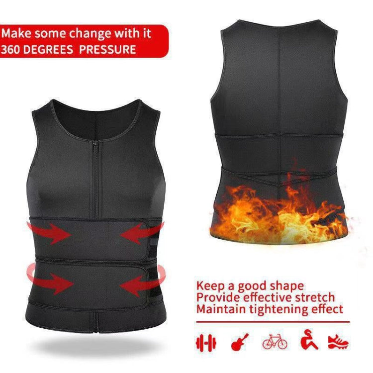 Neoprene Men Sport Body Shapers Vest Waist Body Shaping Corset, Size: