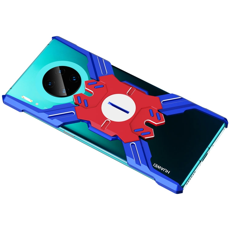 For Huawei Mate 30 Pro Hero Series Anti-fall Wear-resistant Metal Protective Case with Bracket