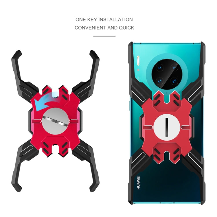 For Huawei Mate 30 Pro Hero Series Anti-fall Wear-resistant Metal Protective Case with Bracket