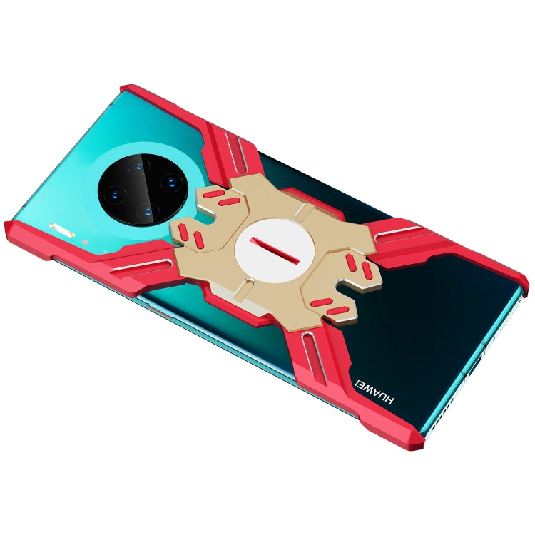 For Huawei Mate 30 Pro Hero Series Anti-fall Wear-resistant Metal Protective Case with Bracket