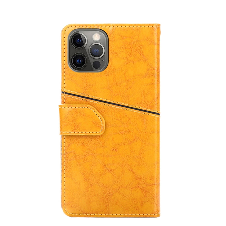 For iPhone 13 Pro Geometric Stitching Horizontal Flip TPU + PU Leather Case with Holder & Card Slots & Wallet