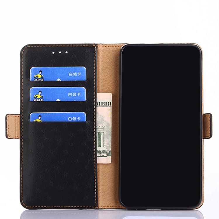 For iPhone 13 mini Ostrich Texture PU + TPU Horizontal Flip Leather Case with Holder & Card Slots & Wallet