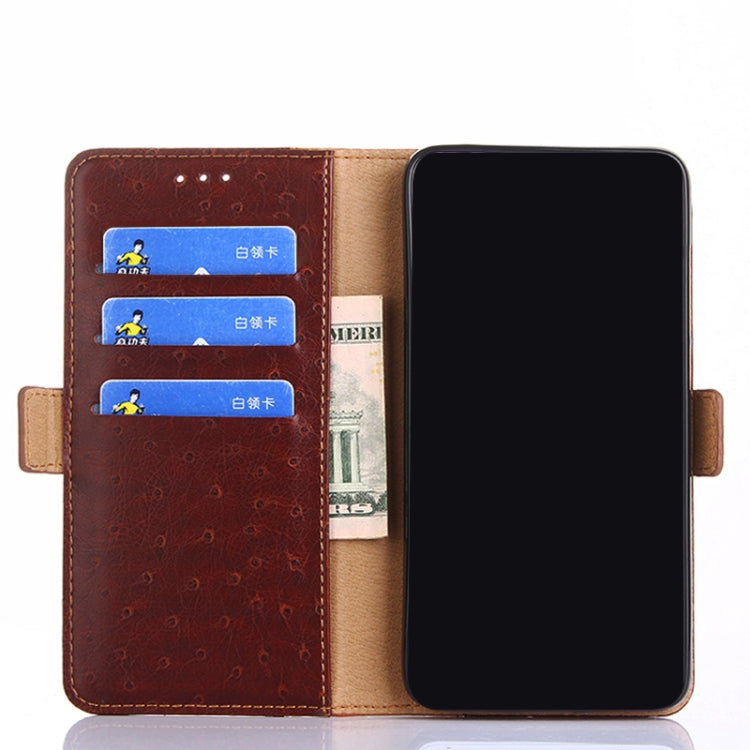 For iPhone 13 mini Ostrich Texture PU + TPU Horizontal Flip Leather Case with Holder & Card Slots & Wallet