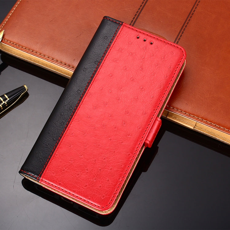For iPhone 13 mini Ostrich Texture PU + TPU Horizontal Flip Leather Case with Holder & Card Slots & Wallet