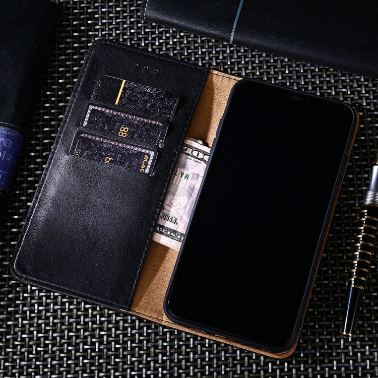 For iPhone 13 mini Non-Magnetic Retro Texture Horizontal Flip Leather Case with Holder & Card Slots & Wallet