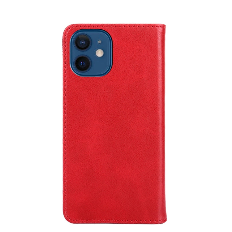 For iPhone 13 mini Non-Magnetic Retro Texture Horizontal Flip Leather Case with Holder & Card Slots & Wallet