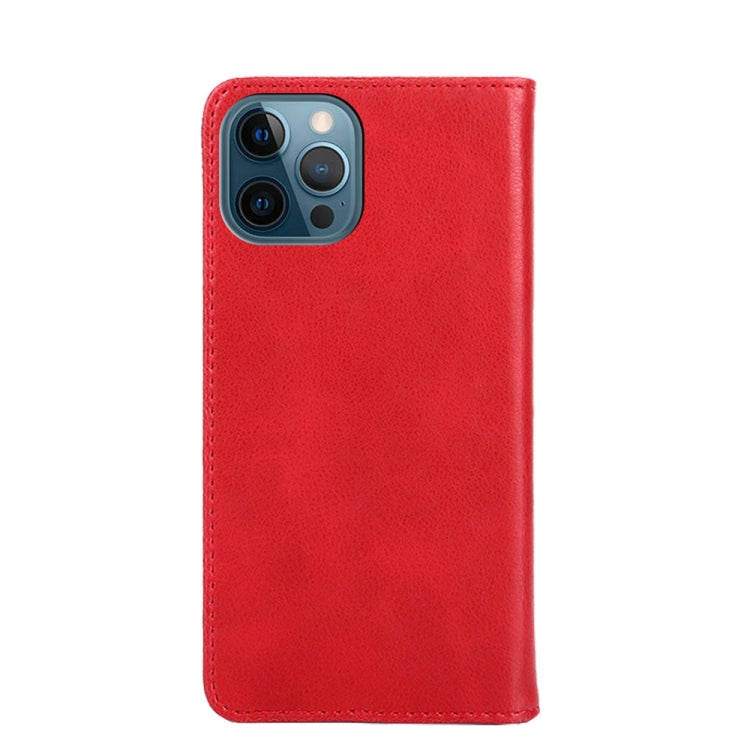 For iPhone 13 Pro Max Non-Magnetic Retro Texture Horizontal Flip Leather Case with Holder & Card Slots & Wallet