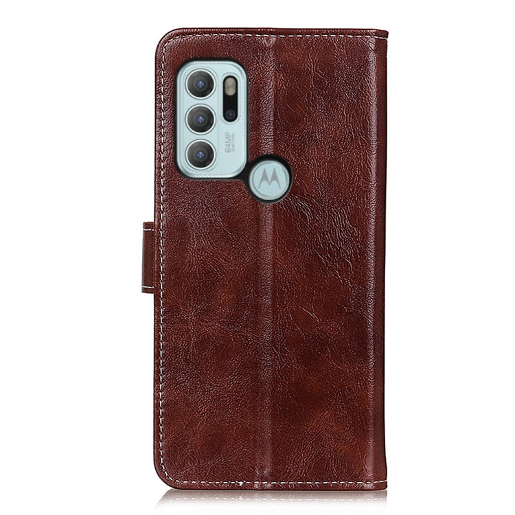 For Motorola Moto G60S Retro Crazy Horse Texture Horizontal Flip Leather Case with Holder & Card Slots & Photo Frame & Wallet
