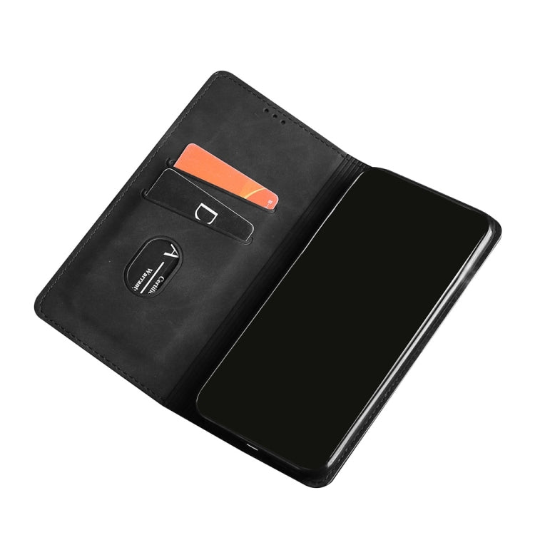 For iPhone 13 mini Skin Feel Magnetic Horizontal Flip Leather Case with Holder & Card Slots