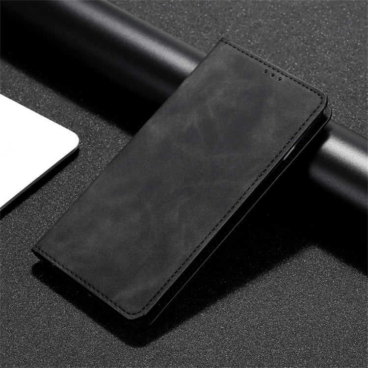 For iPhone 13 mini Skin Feel Magnetic Horizontal Flip Leather Case with Holder & Card Slots