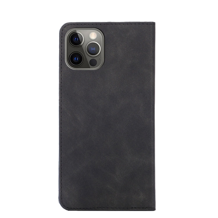 For iPhone 13 Pro Max Skin Feel Magnetic Horizontal Flip Leather Case with Holder & Card Slots