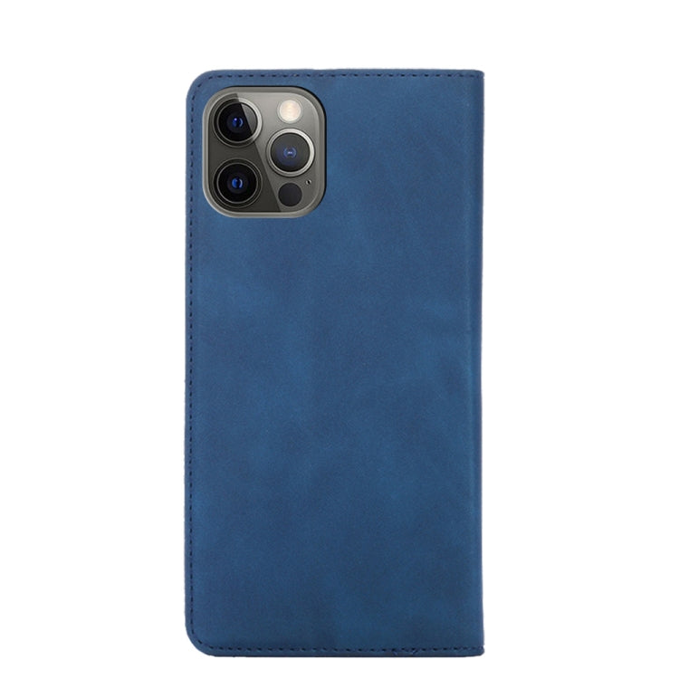 For iPhone 13 Pro Max Skin Feel Magnetic Horizontal Flip Leather Case with Holder & Card Slots