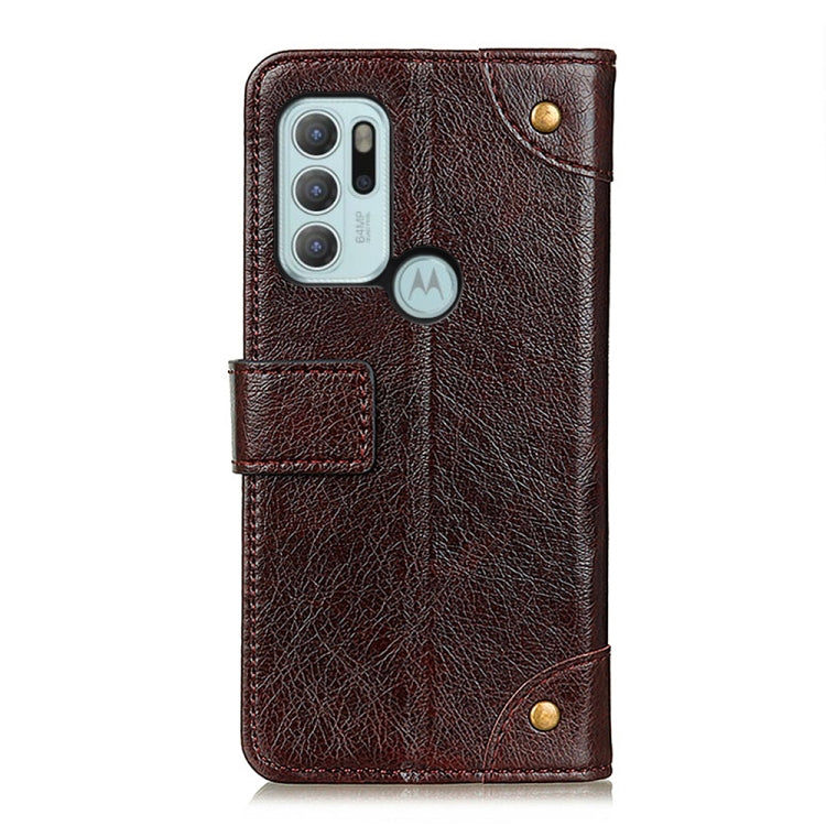 For Motorola Moto G60S Copper Buckle Nappa Texture Horizontal Flip Leather Case with Holder & Card Slots & Wallet