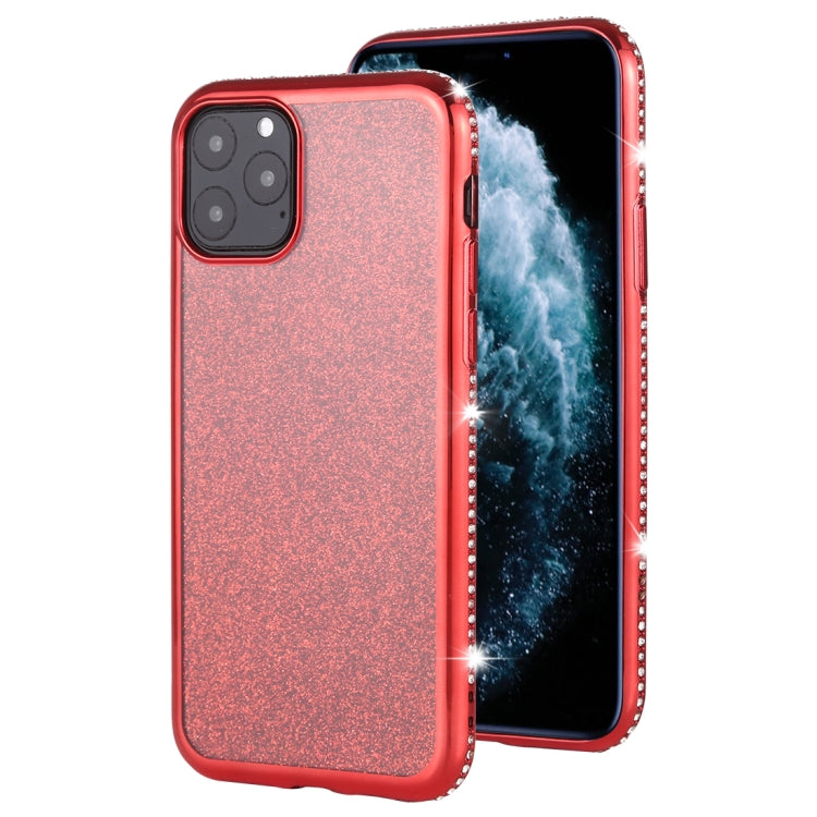 For iPhone 11 Pro Diamond Encrusted Flash Powder TPU Case