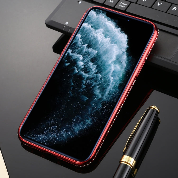 For iPhone 11 Pro Diamond Encrusted Flash Powder TPU Case